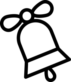 Christmas Bell Digital Sketch Svg Design, Free Vectors File